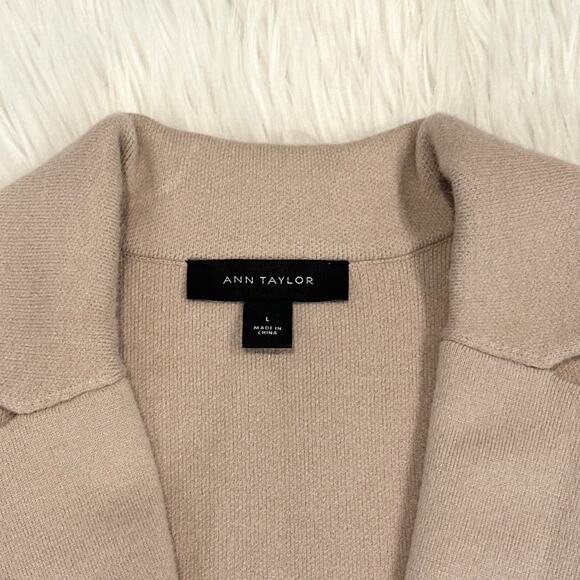 Ann Taylor Classic Knit Blazer Cardigan Button Midi Skirt Two Piece Sweater Set - Picture 6 of 12